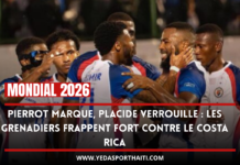 Pierrot marque, Placide verrouille : les Grenadiers frappent fort contre le Costa Rica
